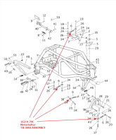 Motorstrebe, Buell Rohrrahmen