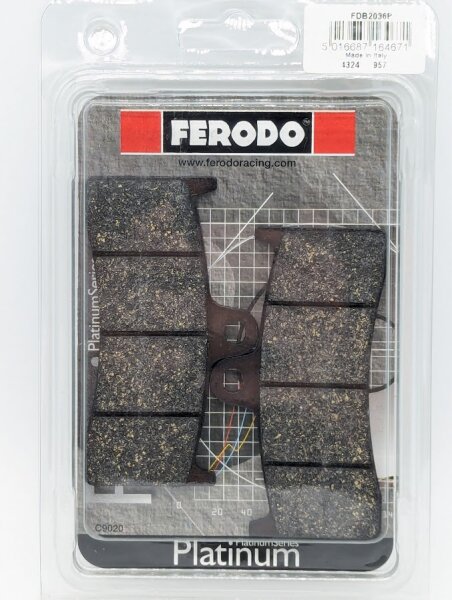 Ferodo Bremsbeläge vorn Platinum, Rohrrahmen 1998 - 2002