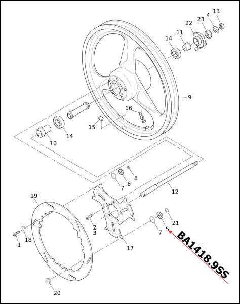 Scheibe, Bremsscheibenfloater, 2 Stk.