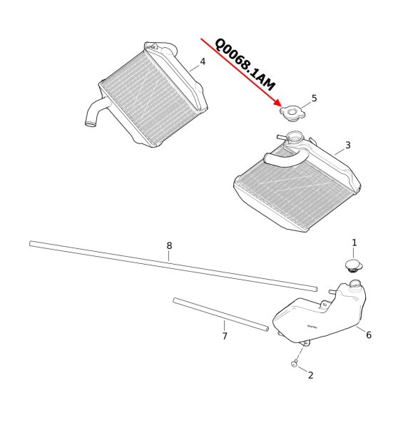 Schlauchschelle, Kühlwasserschläuche 1125R/CR