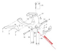 O-Ring am Fitting "Q0102.02A8", XB9/12 bis Mj. 05