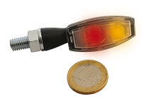 LED Ruecklicht/Blinker BLAZE, schwarz, Klarglas