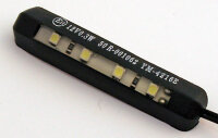 4-LED-license plate light, flexible, black