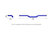 LSL/Highsider Lenker Superbike Flat XN1 Alu, konifiziert