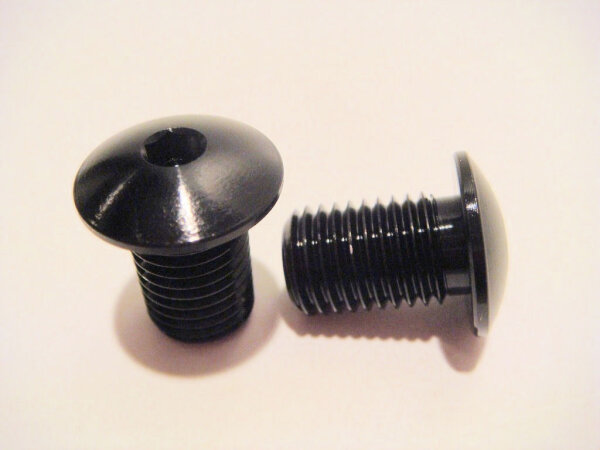 Schraube Spiegelabdeckung Aluminum schwarz, Buell alle