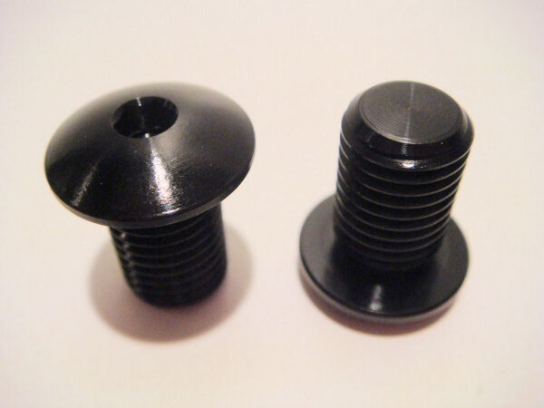 Schraube Spiegelabdeckung Aluminum schwarz, Buell alle