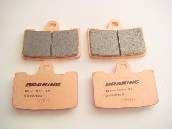 Braking brake pads for Buell 1125 und XB models with ZTL2 caliper