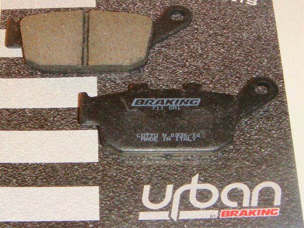 Organic brake pads for all Buell XB models and tubeframes