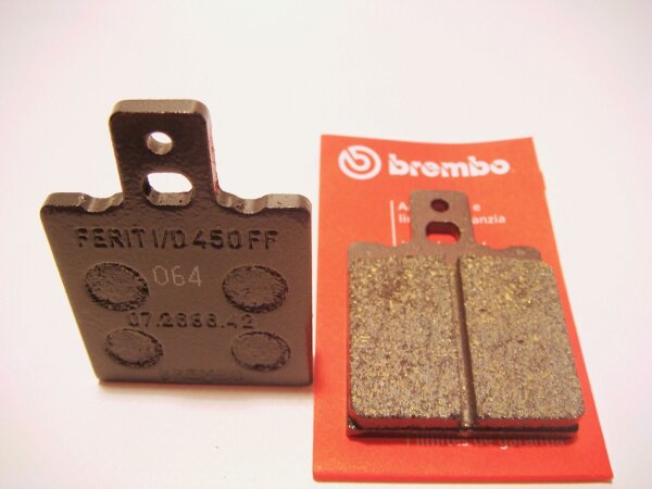 Brembo brake pads for hidden brake caliper
