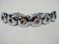 6 Screws chrome for Buell XB pulley rear