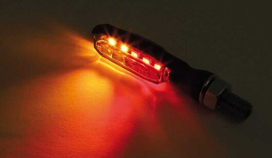 LED Ruecklicht/Blinker SONIC -X1, schwarz, getoent 2Stk.