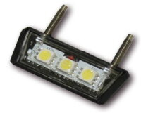4-LED-license plate light, flexible, black