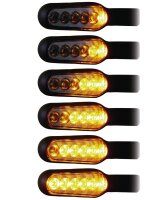 LED-Blinker Lauflicht, schwarzes Metallgehäuse, E-Nr.