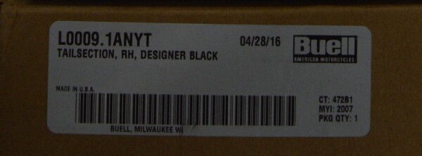 Heckstrebe XB12 SS/STT, rechte Seite, designer black