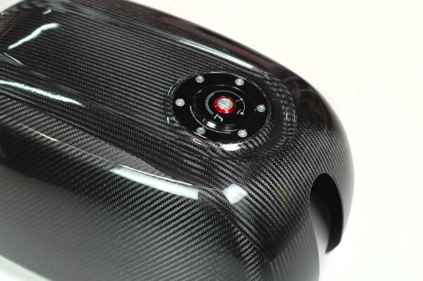 XC1 Carbon fiber cafe racer fueltank