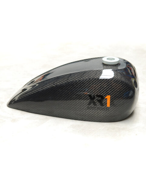 XR1 Flattrack style carbon fiber fueltank