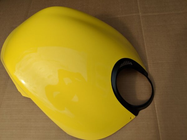 Airboxcover sunfire yellow, mit Gitter