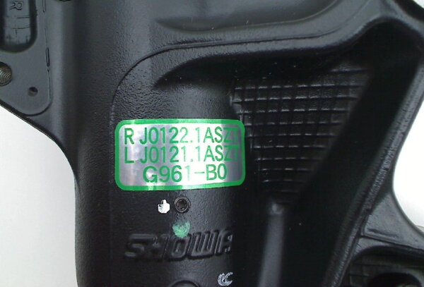 Gabelbein, 43mm, schwarz, rechts, SS/STT