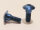 XB9/12 Verkleidungsschraube, Alu, mit Bund, blau