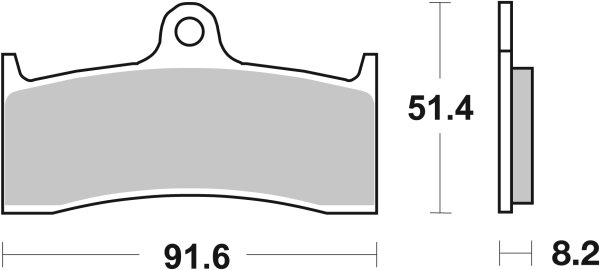 SBS Bremsbel&auml;ge vorn, Buell Rohrrahmen ab 89, Street Ceramic
