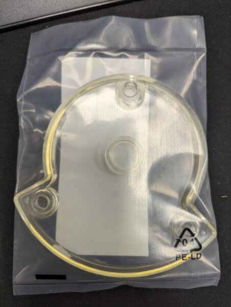 Omega- bzw. Servicedeckel, transparent