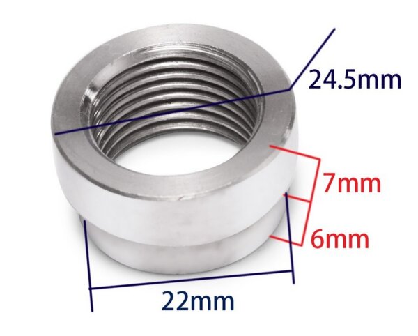 Einschweißmutter M18x1,5 Lambdasondengewinde
