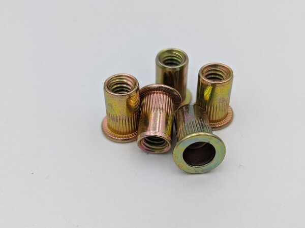 Nietmuttern, verschiedene Zollgr&ouml;&szlig;en, 5er Pack